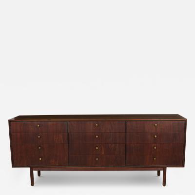  Founders Furniture Company Founders Dillingham American Mid Century 12 Drawer Teak Low Chest