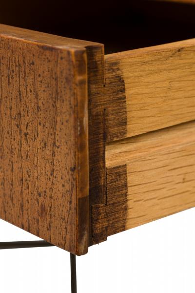  Founders Furniture Company Founders Furniture Co American Mid Century Rectangular Walnut and Bronze Desk