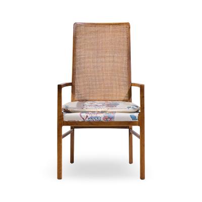  Founders Furniture Company Founders Style Mid Century Oak and Cane Dining Chairs Set of 6