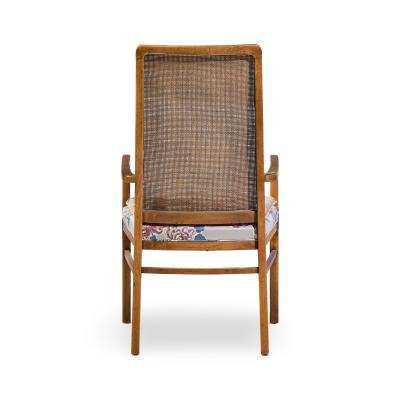  Founders Furniture Company Founders Style Mid Century Oak and Cane Dining Chairs Set of 6