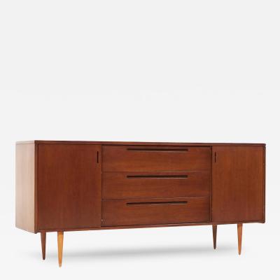  Founders Furniture Company Founders Style Mid Century Walnut Credenza