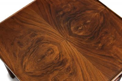  Founders Furniture Company Jack Cartwright for Founders Book Matched Walnut Cane Side Tables