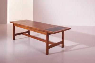  France S n France Son solid teak extendable coffee table Denmark 1960s