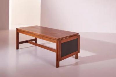  France S n France Son solid teak extendable coffee table Denmark 1960s
