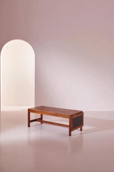  France S n France Son solid teak extendable coffee table Denmark 1960s
