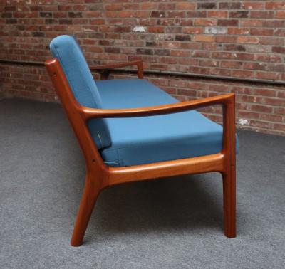  France and Son Danish Modern Four Seat Teak Senator Sofa by Ole Wanscher for France and Son