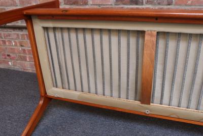  France and Son Danish Modern Four Seat Teak Senator Sofa by Ole Wanscher for France and Son