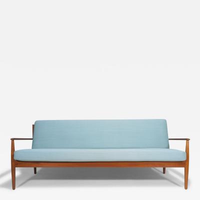  France and Son Grete Jalk Teak Three Seat Sofa