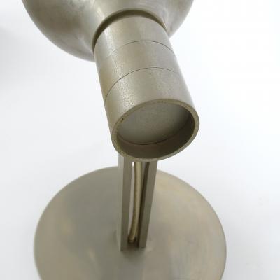 Franco Albini Franca Helg Antonio Piva Early and large Franco Albini Single Nickel Wall lamp for Sirrah Italy 1968