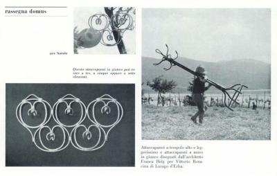  Franco Albini Franca Helg Franca Helg Franco Albini Large Rattan Wall Coat Rack Bonacina Italy 1960s