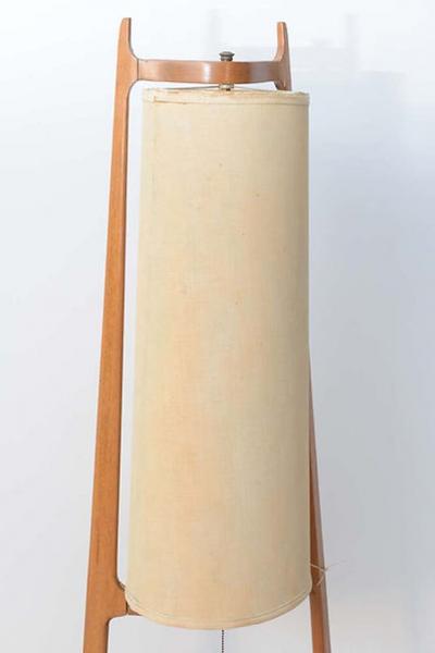  Franco Albini Franca Helg Rare Italian Modern Walnut Standing Lamp Table Franco Albini and Franca Helg