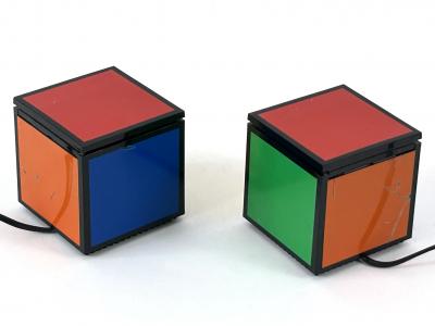  Franco Bettonica Mario Melocchi Early Pentacolore Cuboluce Table Lamps by Franco Bettonica Mario Melocchi 1972