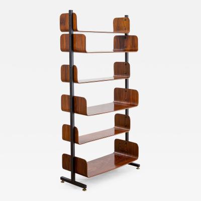  Franco Campo Carlo Graffi Campo Graffi Single Bookcase in Metal and Wood for Home 60s