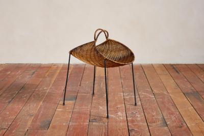  Franco Campo Carlo Graffi Campo Graffi Wicker Magazine Rack
