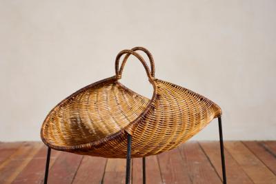 Franco Campo Carlo Graffi Campo Graffi Wicker Magazine Rack