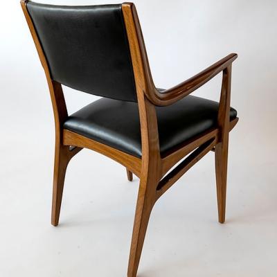  Franco Campo Carlo Graffi Italian Modern Walnut Armchair Attributed to Franco Campo Carlo Graffi