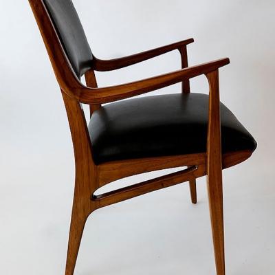  Franco Campo Carlo Graffi Italian Modern Walnut Armchair Attributed to Franco Campo Carlo Graffi