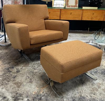  Franco Campo Carlo Graffi Mid Century Italian Lounge Chair by Franco Campo For F lli Saporiti 1960s