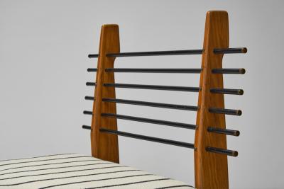 Franco Campo Carlo Graffi Striped Daybed by Franco Campo and Carlo Graffi for Home Torino Italy 1960s