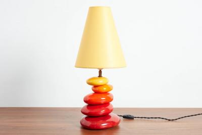  Francois Chatain FRENCH CERAMIC TABLE LAMP