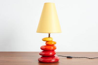  Francois Chatain FRENCH CERAMIC TABLE LAMP