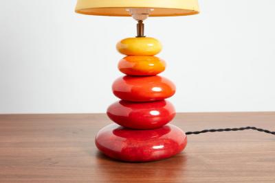  Francois Chatain FRENCH CERAMIC TABLE LAMP