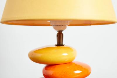  Francois Chatain FRENCH CERAMIC TABLE LAMP