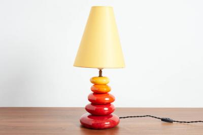  Francois Chatain FRENCH CERAMIC TABLE LAMP