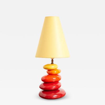  Francois Chatain FRENCH CERAMIC TABLE LAMP