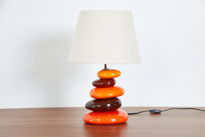  Francois Chatain FRENCH CERAMIC TABLE LAMP