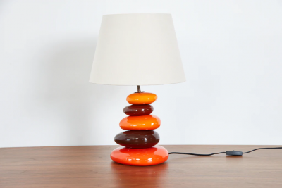  Francois Chatain FRENCH CERAMIC TABLE LAMP