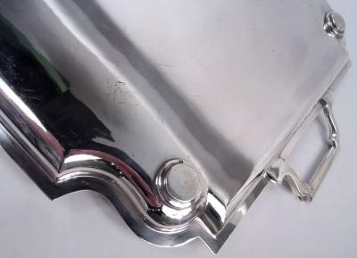  Frank Cobb Co Ltd Antique English Art Deco Sterling Silver Tea Tray 1932