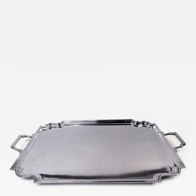  Frank Cobb Co Ltd Antique English Art Deco Sterling Silver Tea Tray 1932