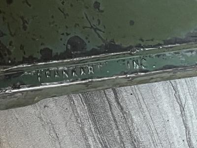  Frankart Inc ART DECO GREEN STYLIZED THREE NUDE ASHTRAY HOLDER BY FRANKART