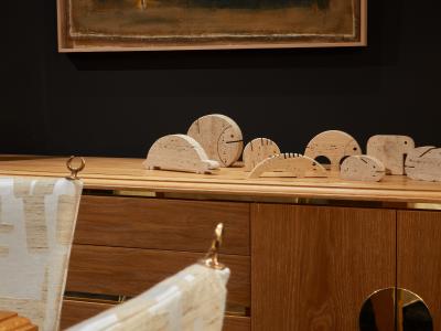  Fratelli Mannelli Set of 8 Fratelli Mannelli travertine animal sculptures 1970