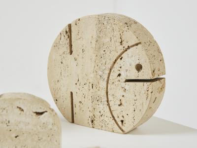  Fratelli Mannelli Set of 8 Fratelli Mannelli travertine animal sculptures 1970