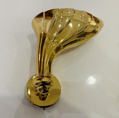  Fratelli Martini Pair of Fratelli Martini 1980 Polished Bronze Italian Wall Lamps