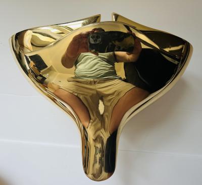  Fratelli Martini Pair of Fratelli Martini Bronze Floral Italian 1980s Wall Lamps