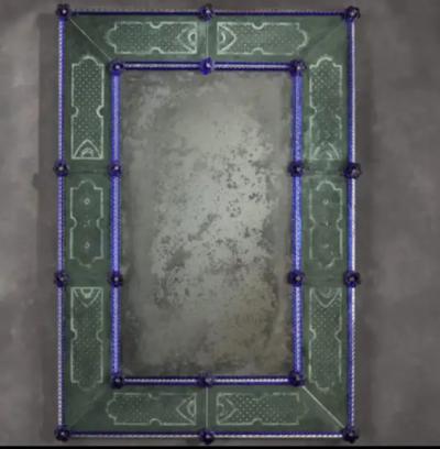  Fratelli Tosi 2 Italian 18th Century Style Antiqued Venetian Murano Glass Mirrors by Tosi