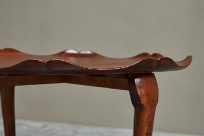  Frederick Parker Sons Frederick Parker Sons Scalloped Side Table in Solid Oak England Early 20th C