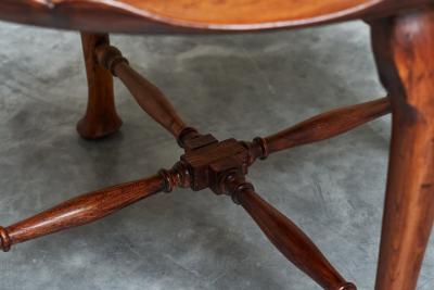  Frederick Parker Sons Frederick Parker Sons Scalloped Side Table in Solid Oak England Early 20th C