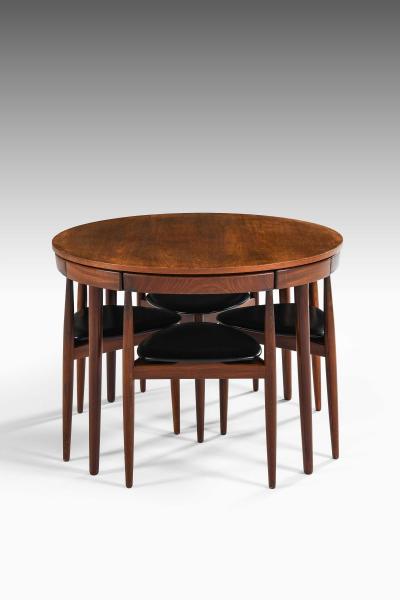  Frem Rojle Hans Olsen Dining Set in Teak and Leather by Frem R jle 1960s