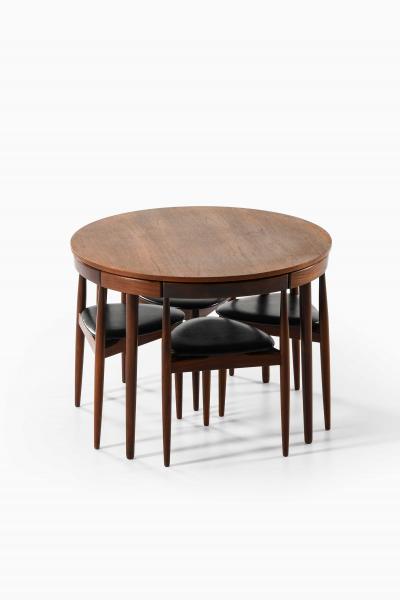  Frem Rojle Hans Olsen Dining Set in Teak and Leather by Frem R jle 1960s