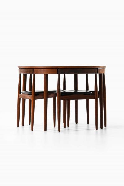  Frem Rojle Hans Olsen Dining Set in Teak and Leather by Frem R jle 1960s