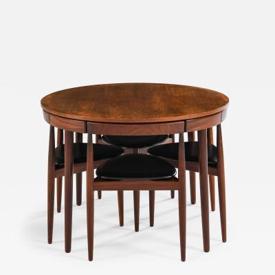  Frem Rojle Hans Olsen Dining Set in Teak and Leather by Frem R jle 1960s