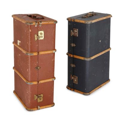  Frenchs Pair of large vintage English travel cases made by Frenchs