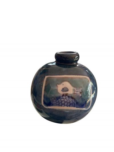  Freres Cloutier 1970s Studio Pottery ceramic vase by Cloutier brothers