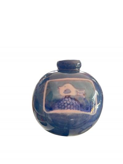  Freres Cloutier 1970s Studio Pottery ceramic vase by Cloutier brothers