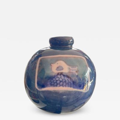  Freres Cloutier 1970s Studio Pottery ceramic vase by Cloutier brothers
