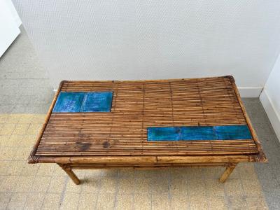  Freres Cloutier Ceramic Coffee Table by Cloutier France Circa 1960s